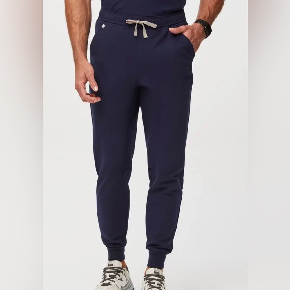 Figs Men's Navy Blue Scrub Joggers (Tansen)